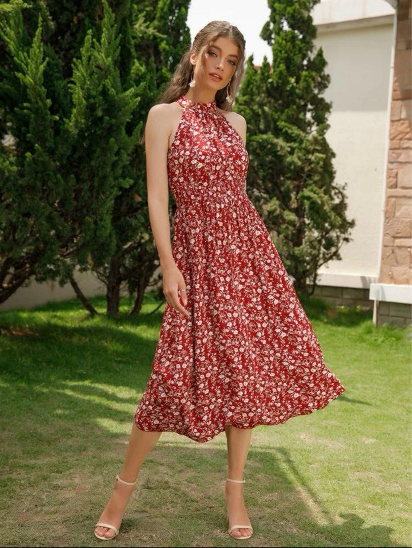 sachin and babi light blue dress Shop SHEIN Women's Midi Shirt Dresses up to 65% Off main image 0