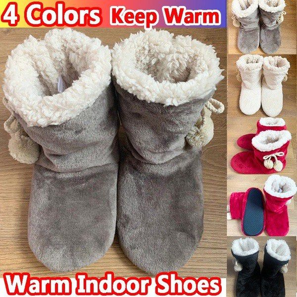 SOFT INDOOR WINTER PLUSH LOVERS WARM HOME SLIPPERS BOOTS Men s