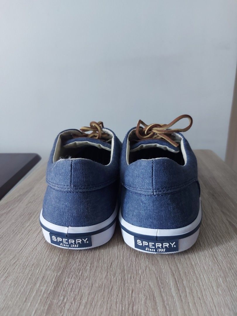 Sperry Men s Striper II STS16797 Washed Sneaker Navy Men s