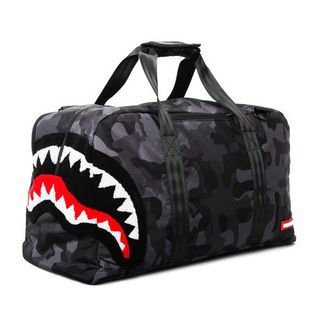 Sprayground Beyond Hype Shark Camo Gym Duffel Bag