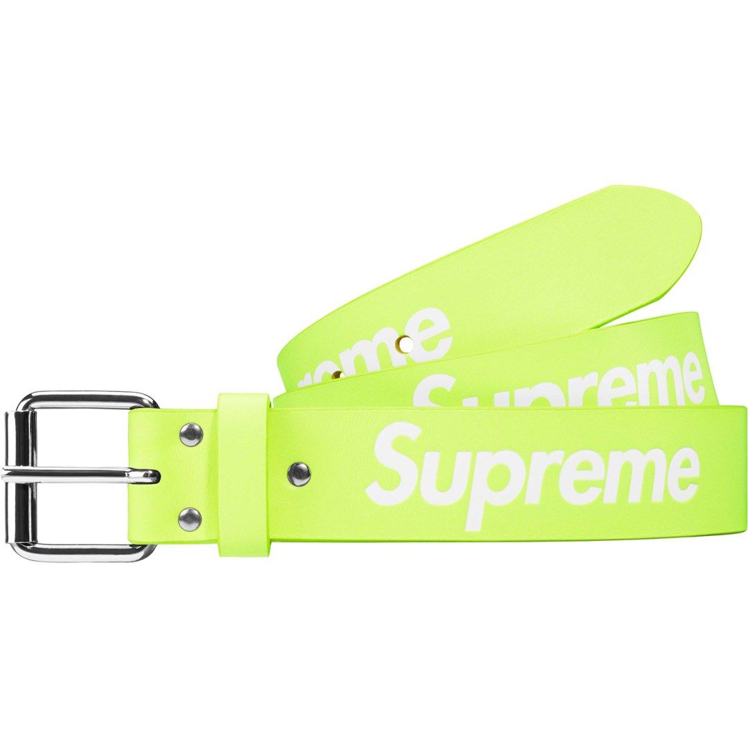 Supreme Repeat Leather Belt - Red – Fan Cave