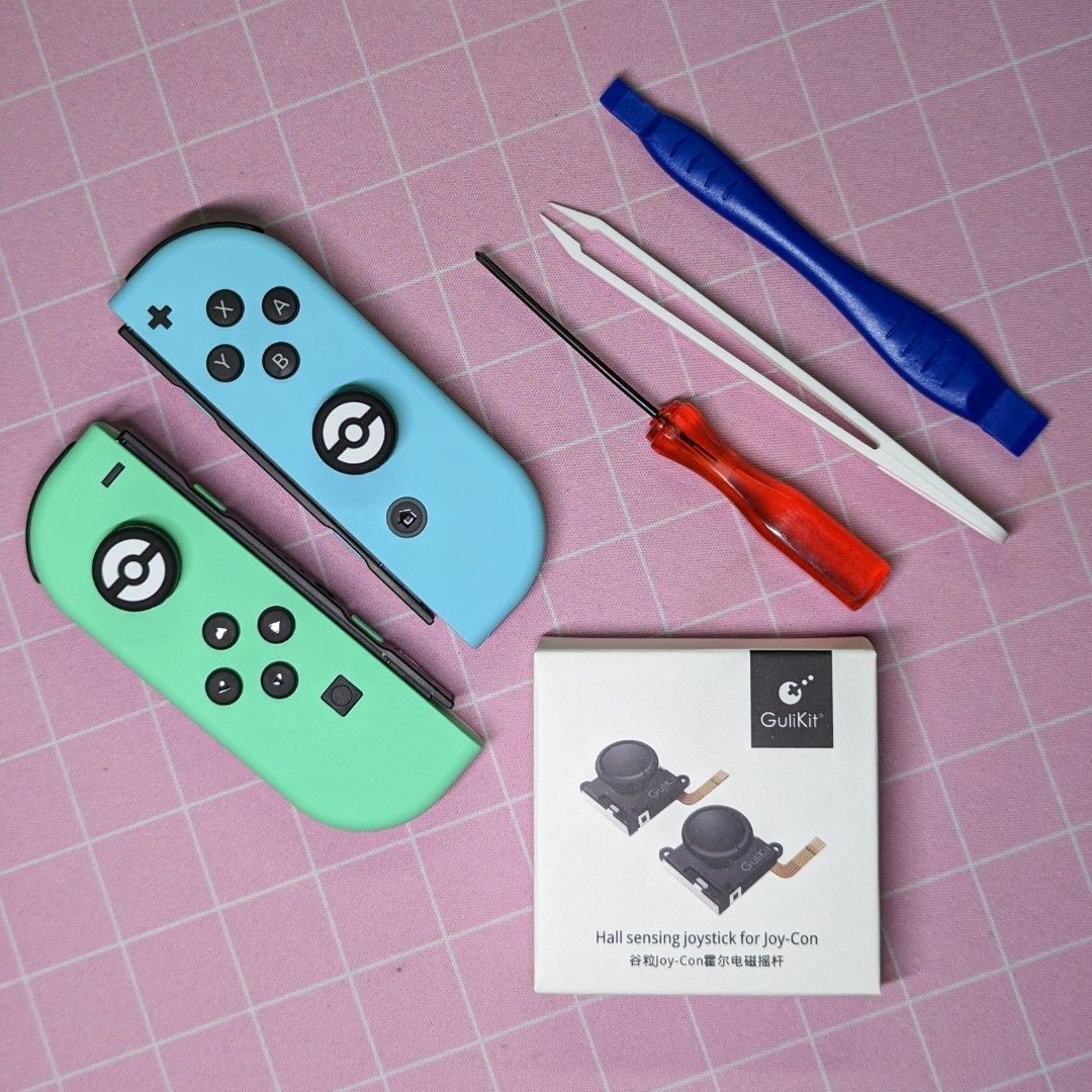 Switch Joycon GuliKit Hall Sensing Joystick Upgrade, Video Gaming