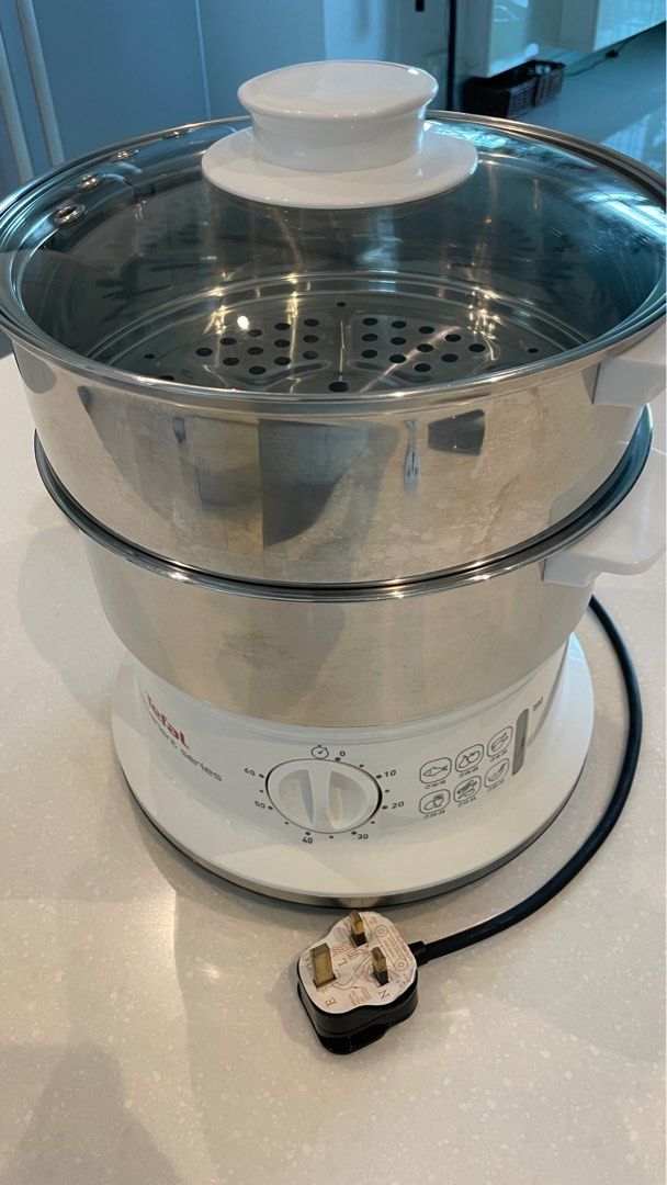 Tefal 6L food steamer stainless steel as new, TV & Home Appliances
