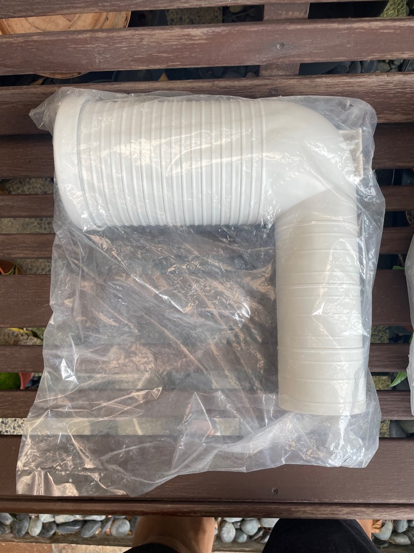 Toilet bowl pipe L shape connector, Furniture & Home Living, Bathroom