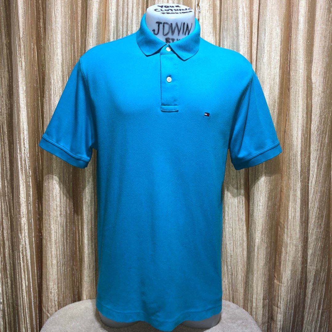 Tommy hilfiger shop turquoise shirt