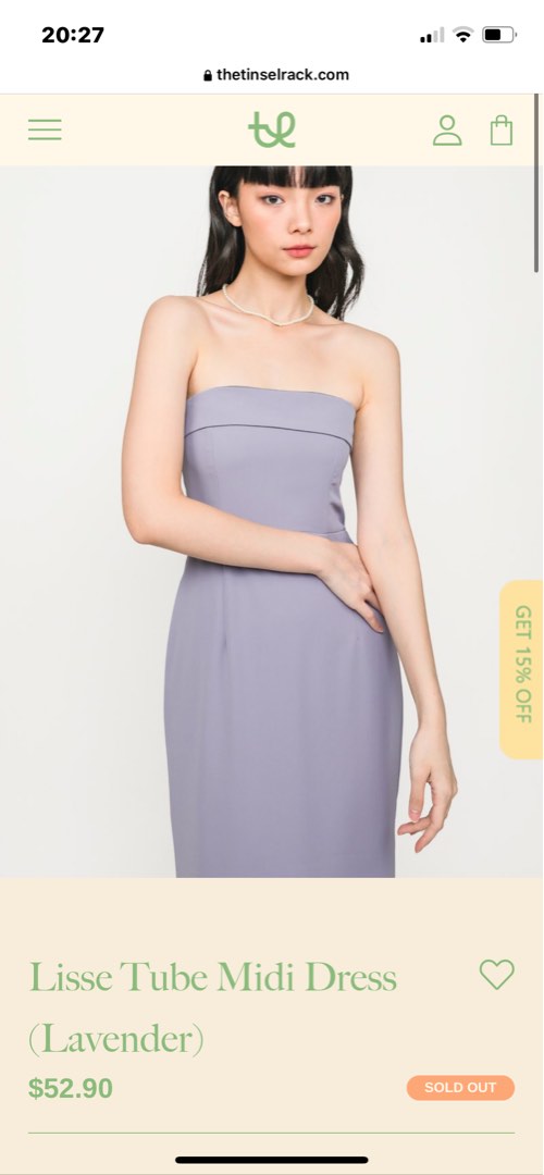 lisse tube dress