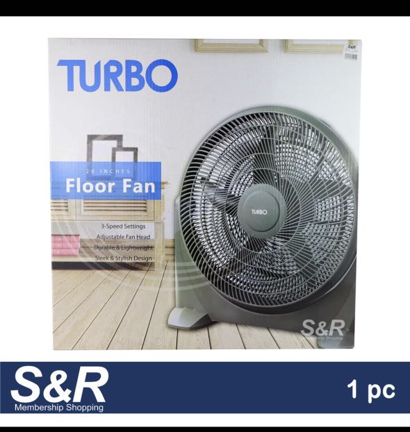 Turbo Floor Fan 20 inches, Furniture & Home Living, Lighting & Fans