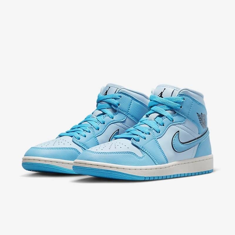 US7W] Air Jordan 1 Mid Ice Blue Wmns Women, Women's Fashion, Footwear,  Sneakers on Carousell