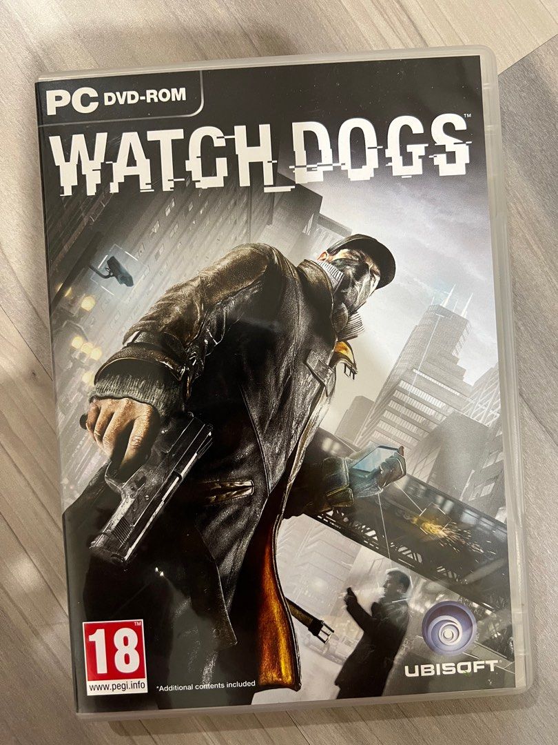 USED ORIGINAL PC DVD GAME Watch Dogs, Video Gaming, Video Games