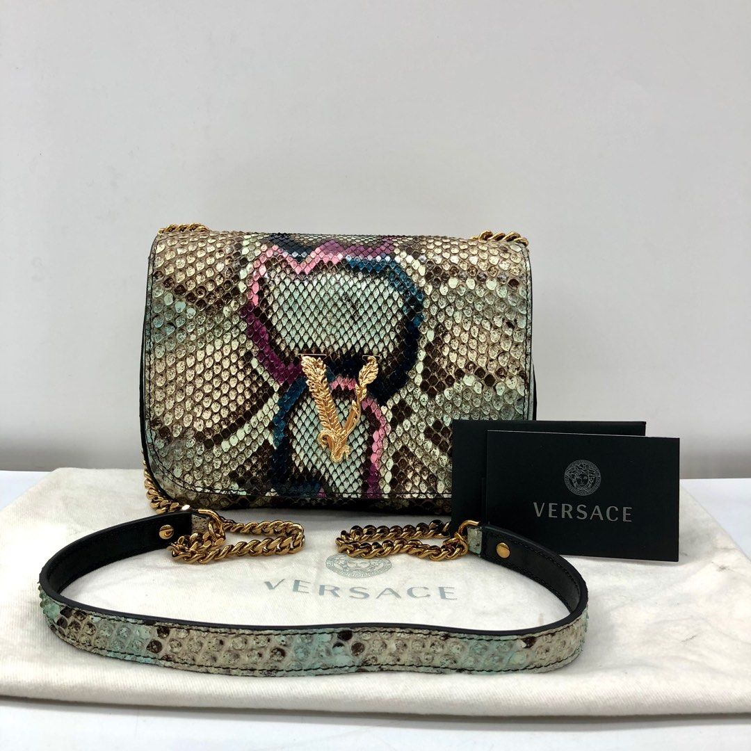 Versace snakeskin bag shop
