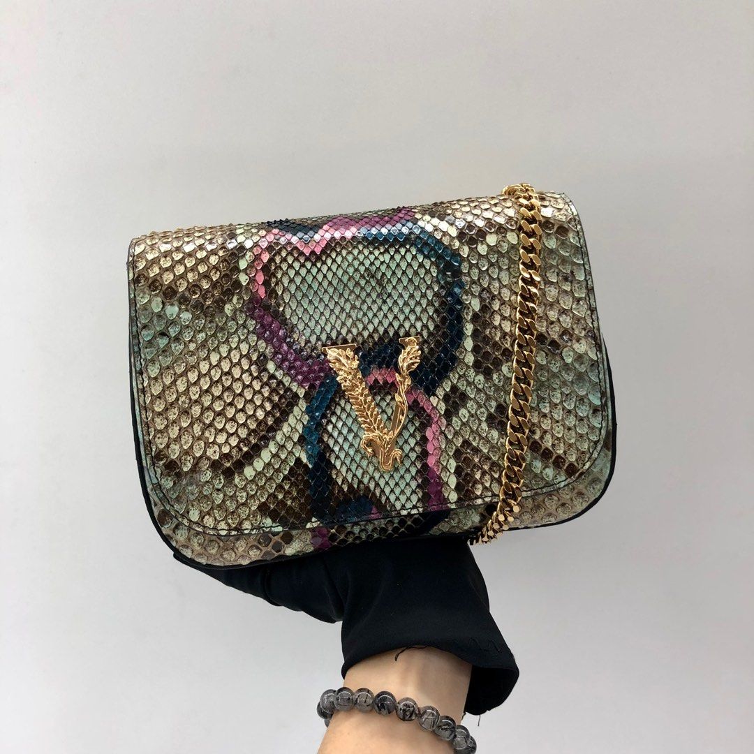 Versace python bag on sale