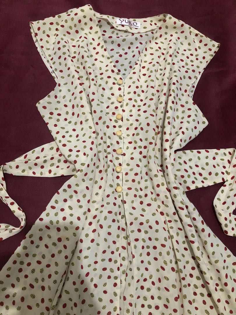 Vintage pastel color dress for XL on Carousell