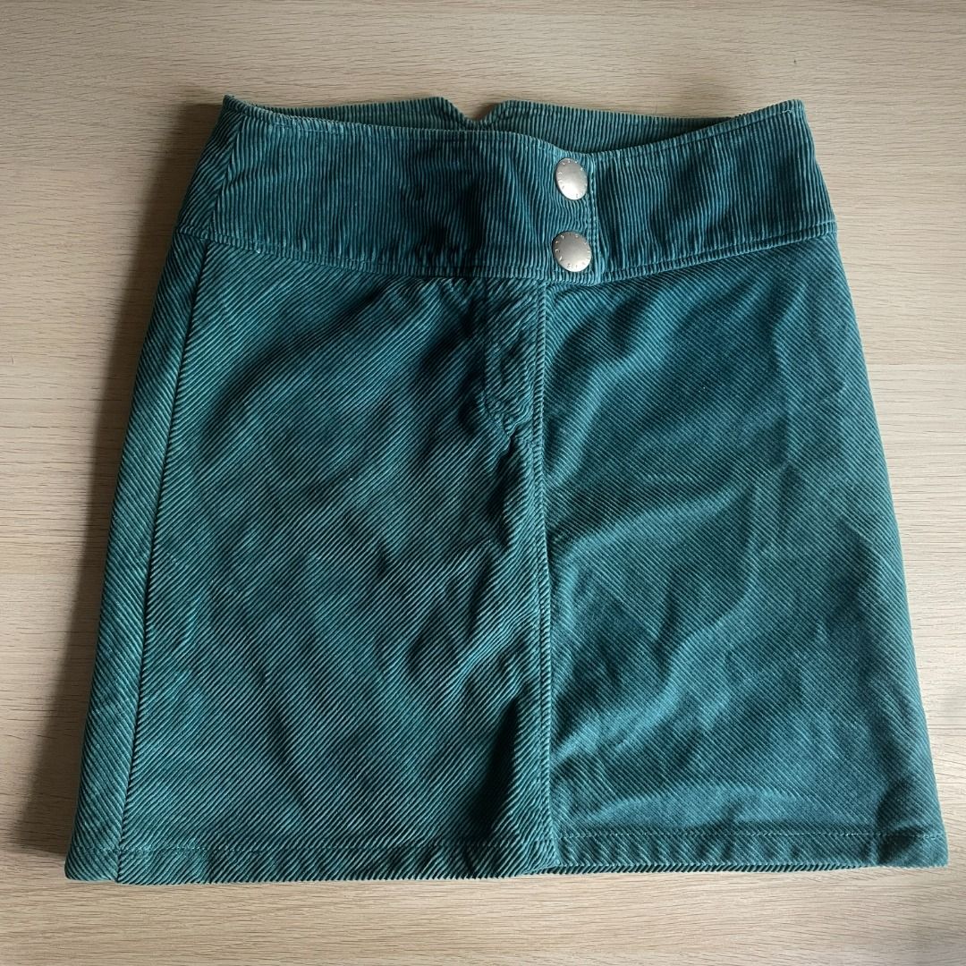vintage y2k emerald green corduroy mini skirt Women s Fashion Bottoms Skirts on Carousell
