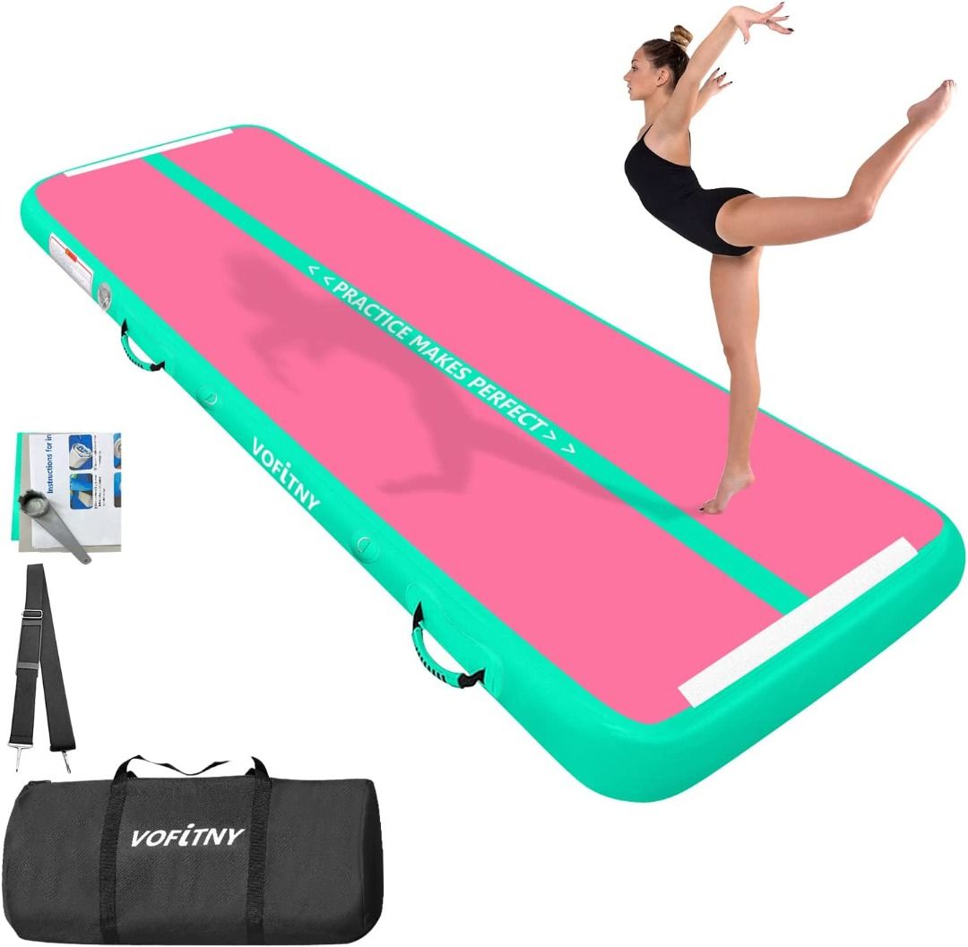 VOFiTNY All Purpose Gymnastics Mat 6.6 10 13 16 20 ft Sturdy
