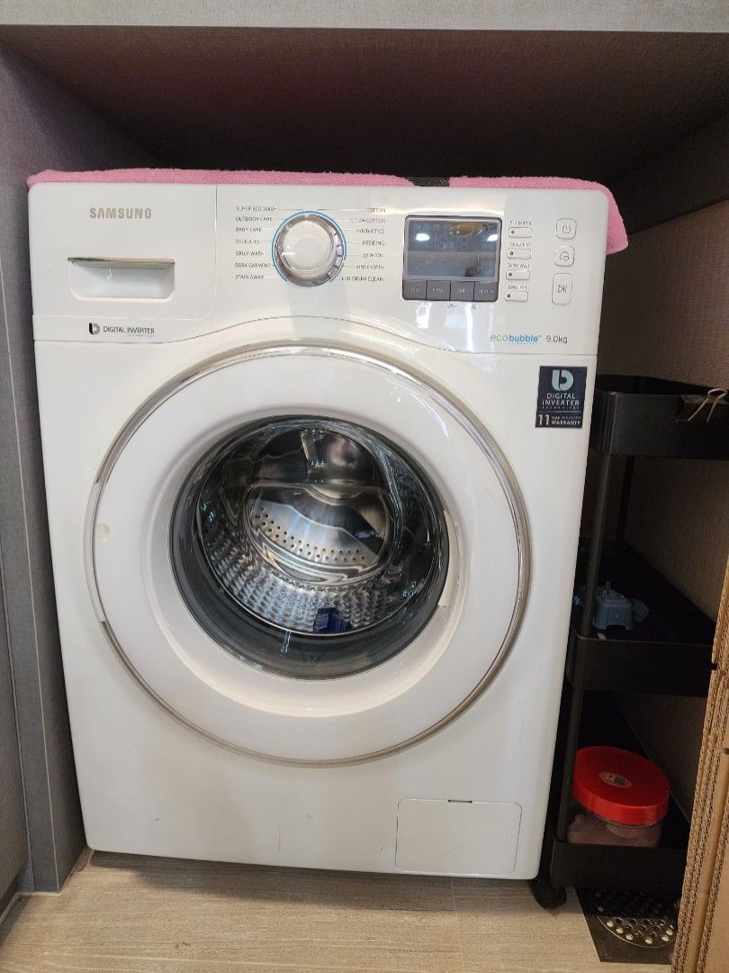 WW90 Eco Bubble Samsung with Digital inverter technology washer, TV ...
