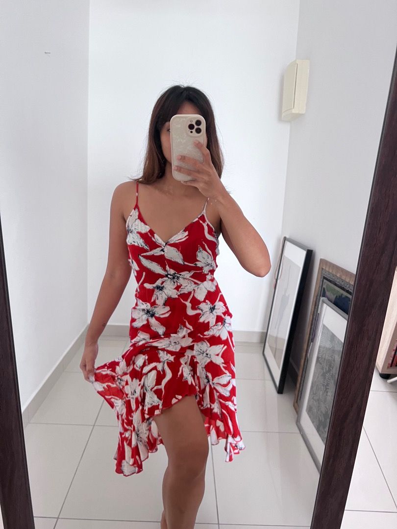 Zalora Floral Summer Dress with Ruffles Women s Fashion Dresses