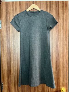 Zara Grey T-shirt Dress