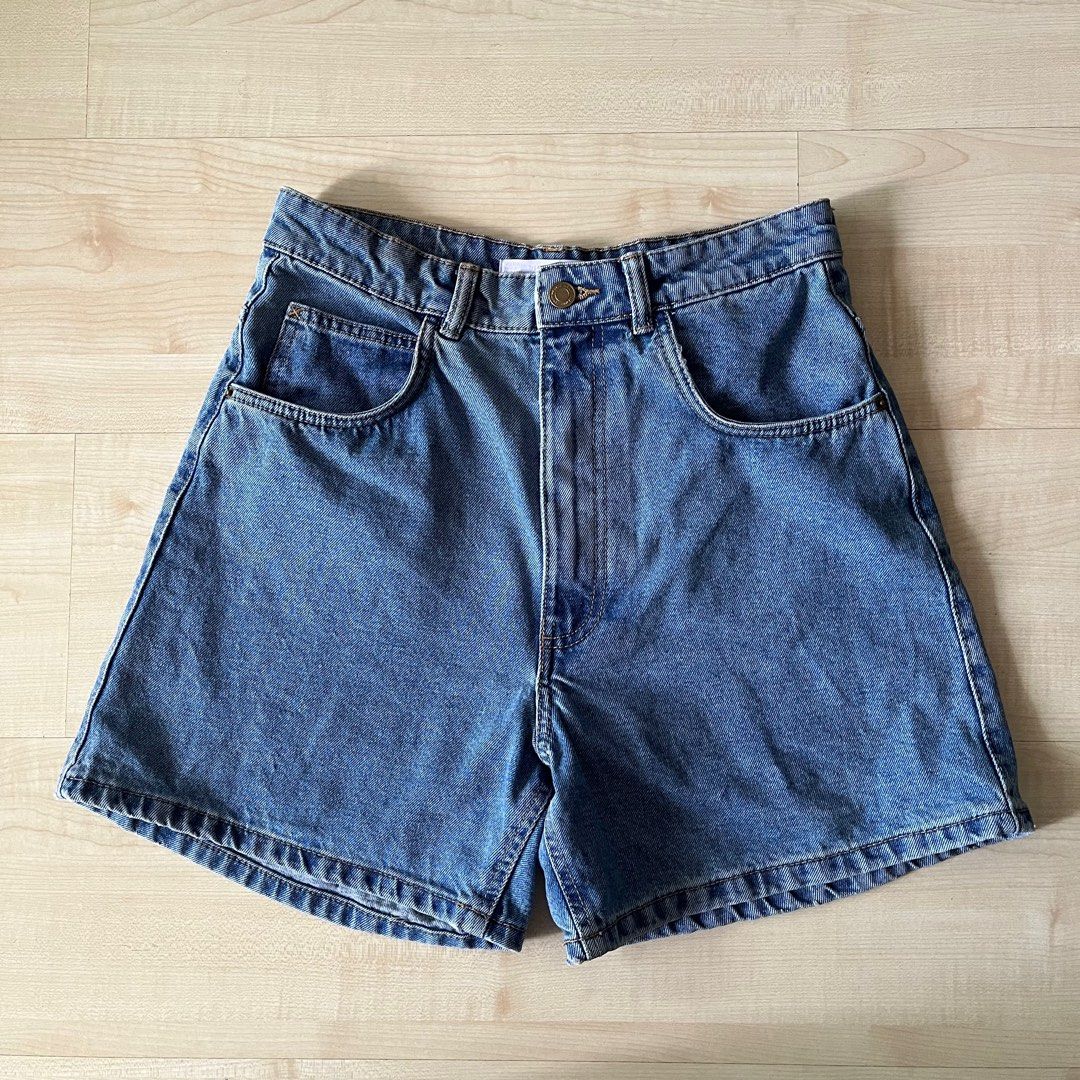 Zara trafaluc denim shorts outlet