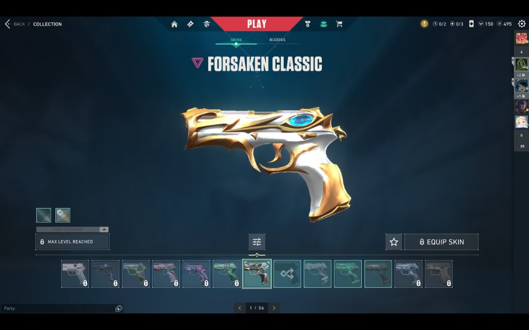 3 VP Skins Cheap Valorant Account, Video Gaming, Gaming Accessories