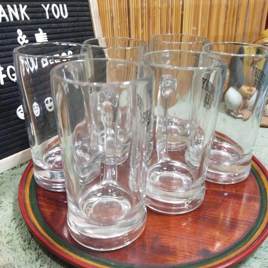 6pcs Big Sapporo Suntory Beer Mugs (Category: Water Bottles & Tumblers) located in Malolos. Submitted by jestrelita (Listing ID 1228402209, Image 3). Description: 6pcs Big Sapporo Suntory Beer Mugs P850 all - P160 per piece - tall and thick glass beer mugs - good condition 🇯🇵🏯👘👺🗾🍱🎎🍜🍙.