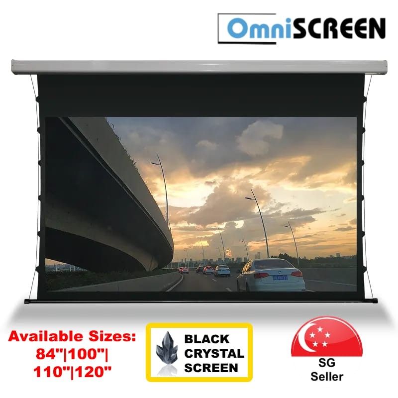 [MOTORISED 4K PROJECTOR SCREEN] [AVAIL SIZE: 84