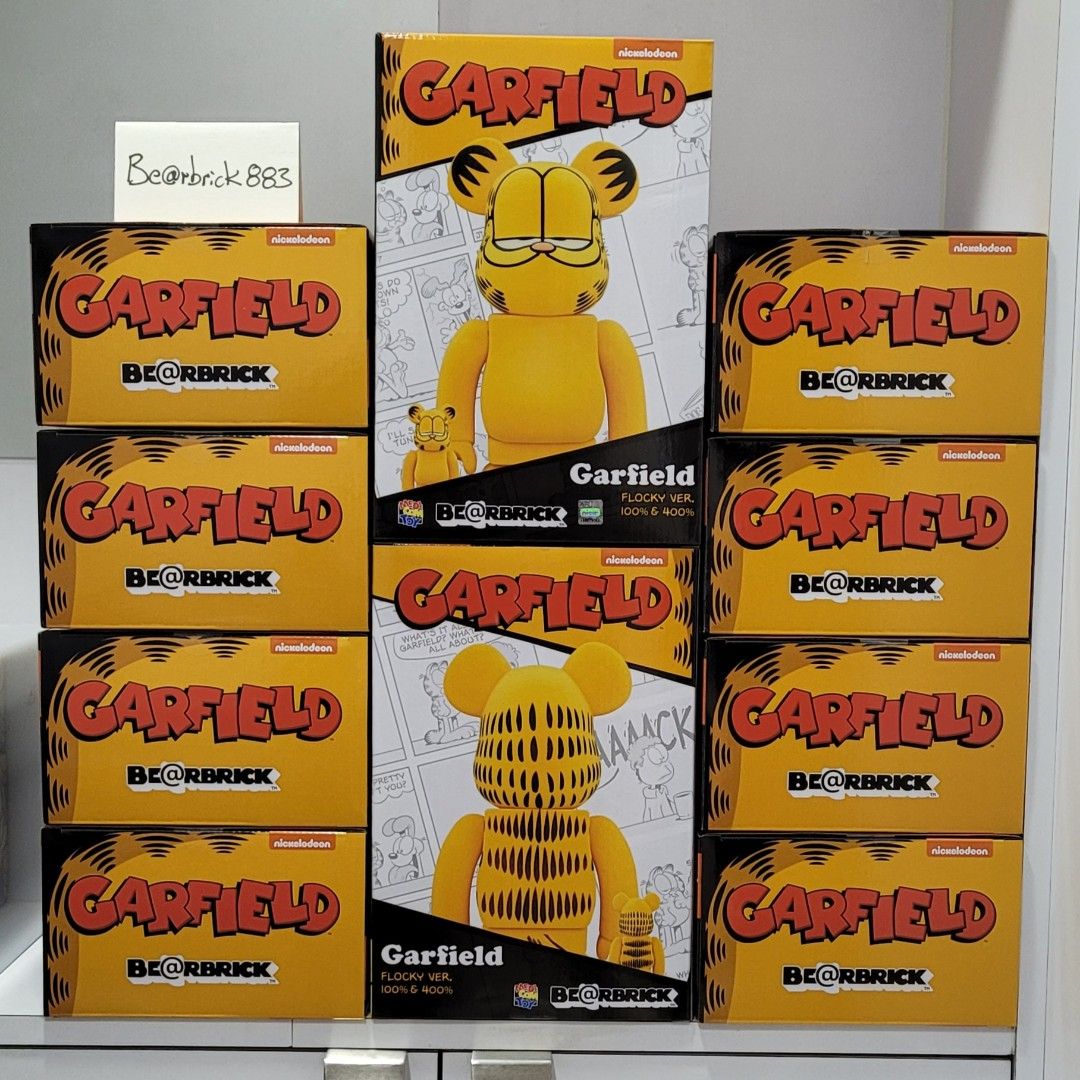 お洒落 Andy BE@RBRICK GARFIELD Flocky multicolor Ver. Jean-Michel ...