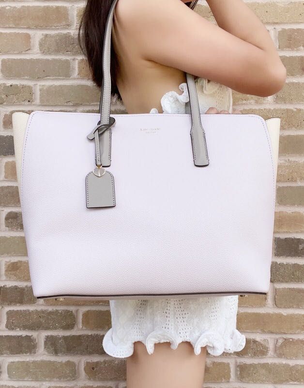 FREE POS Kate Spade Lilac Moonlight Margaux Large Tote SALEPASRAYA