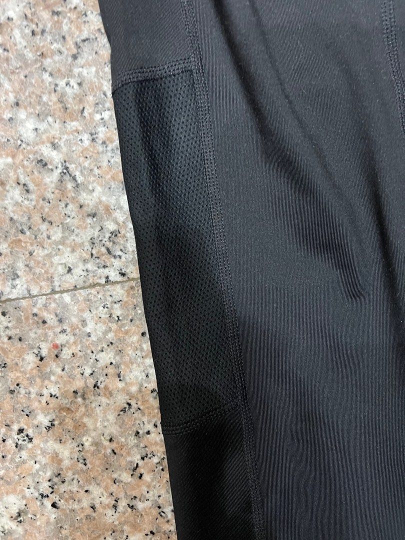 日本nike 女慢跑緊身褲拉鍊口袋反光細節黑DH6980-010, 她的時尚, 運動