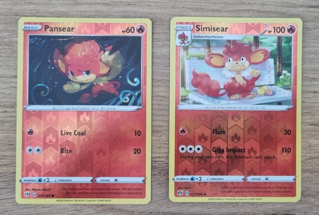pokemon card pansear Pansear 99/086
