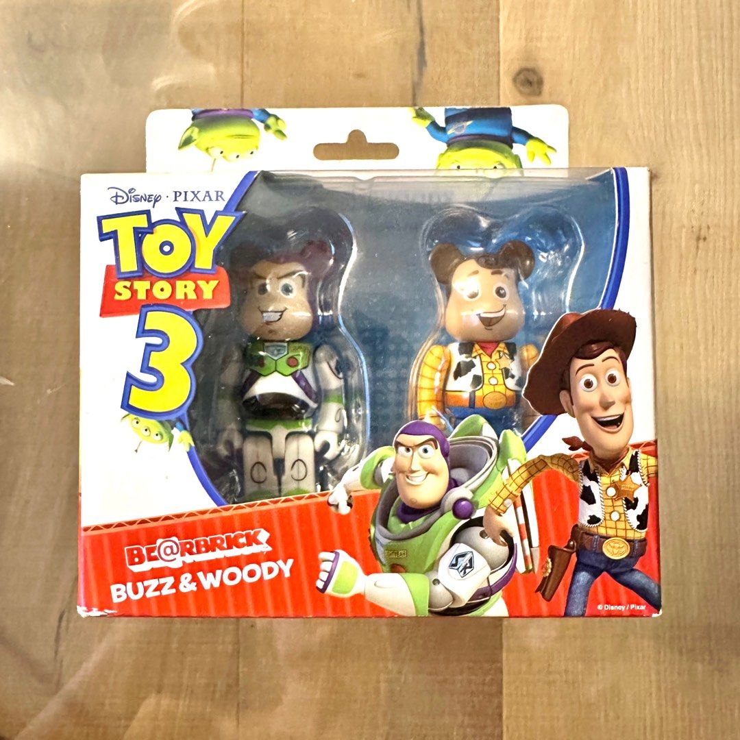 全新未開封Toy Story buzz and woody bearbrick medicom toy Be@rbrick