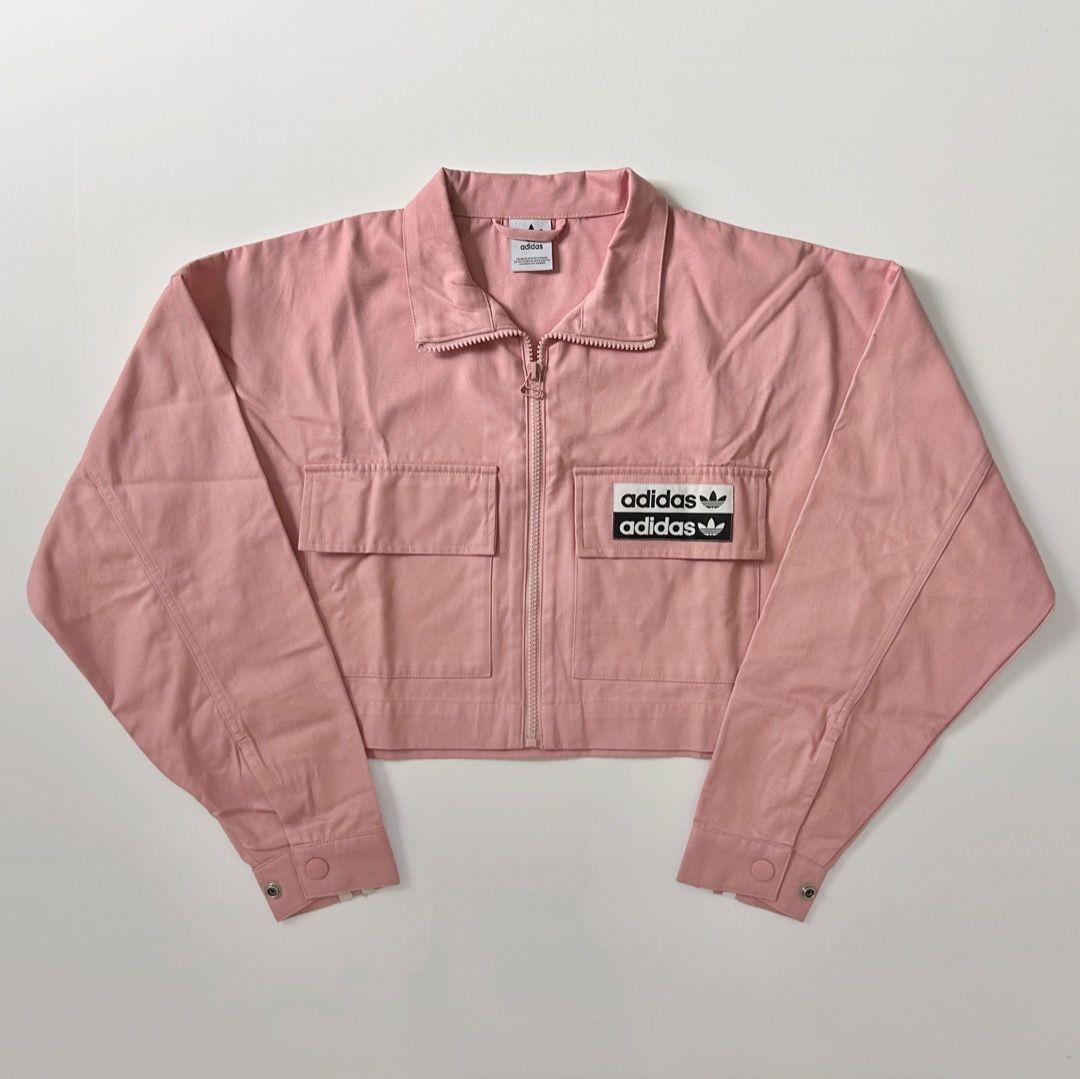 Adidas jacket deals cropped