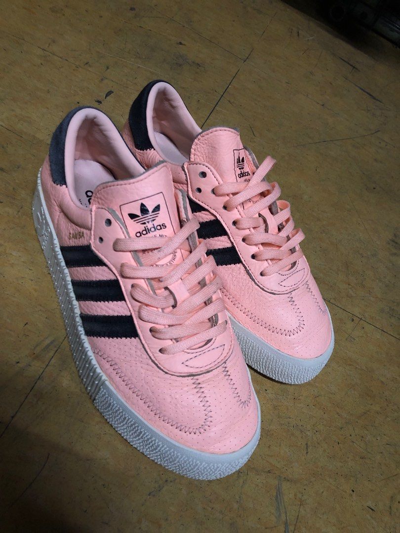 Adidas Sambarose Clear Orange Core Black 22.5 cm Women s Fashion