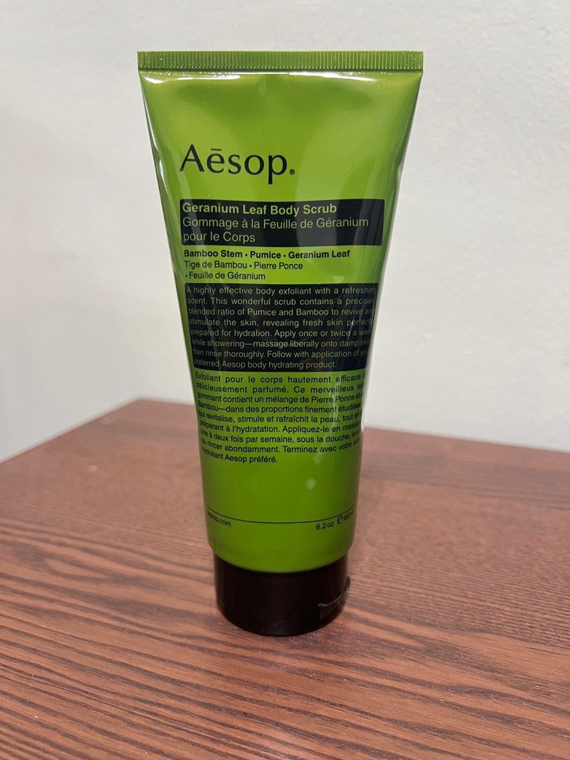 Aesop Geranium Leaf Body Scrub 180ml, Beauty & Personal Care, Bath ...