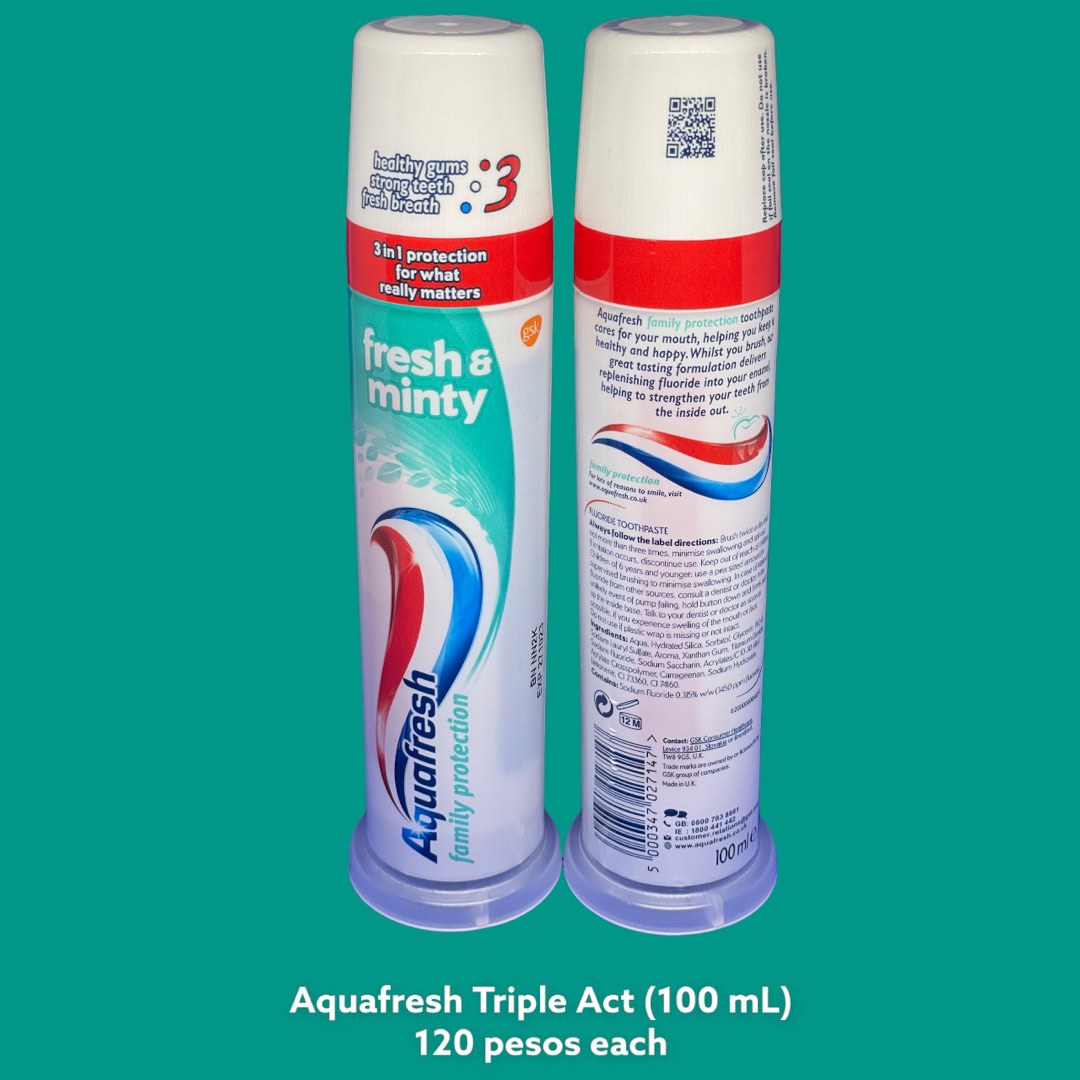 Aquafresh Triple Act Toothpaste on Carousell