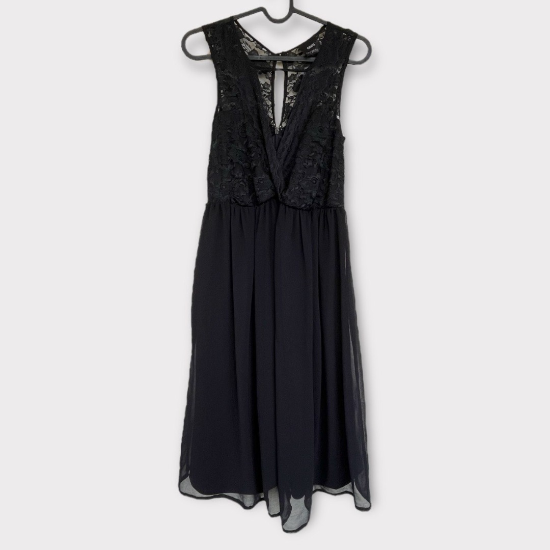 Asos black lace maternity dress hot sale