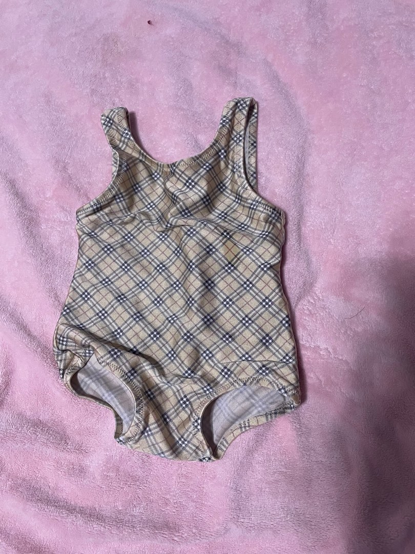 Infant burberry swimsuit deals