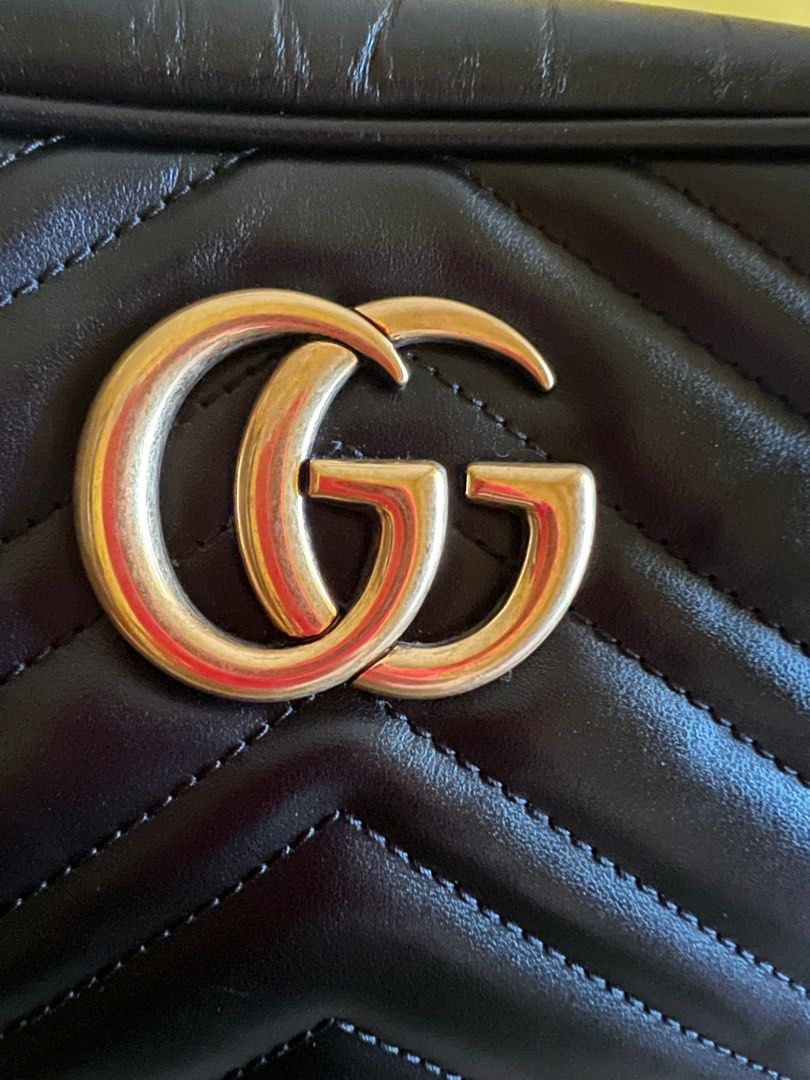 Gg marmont small shop matelassé shoulder bag fake