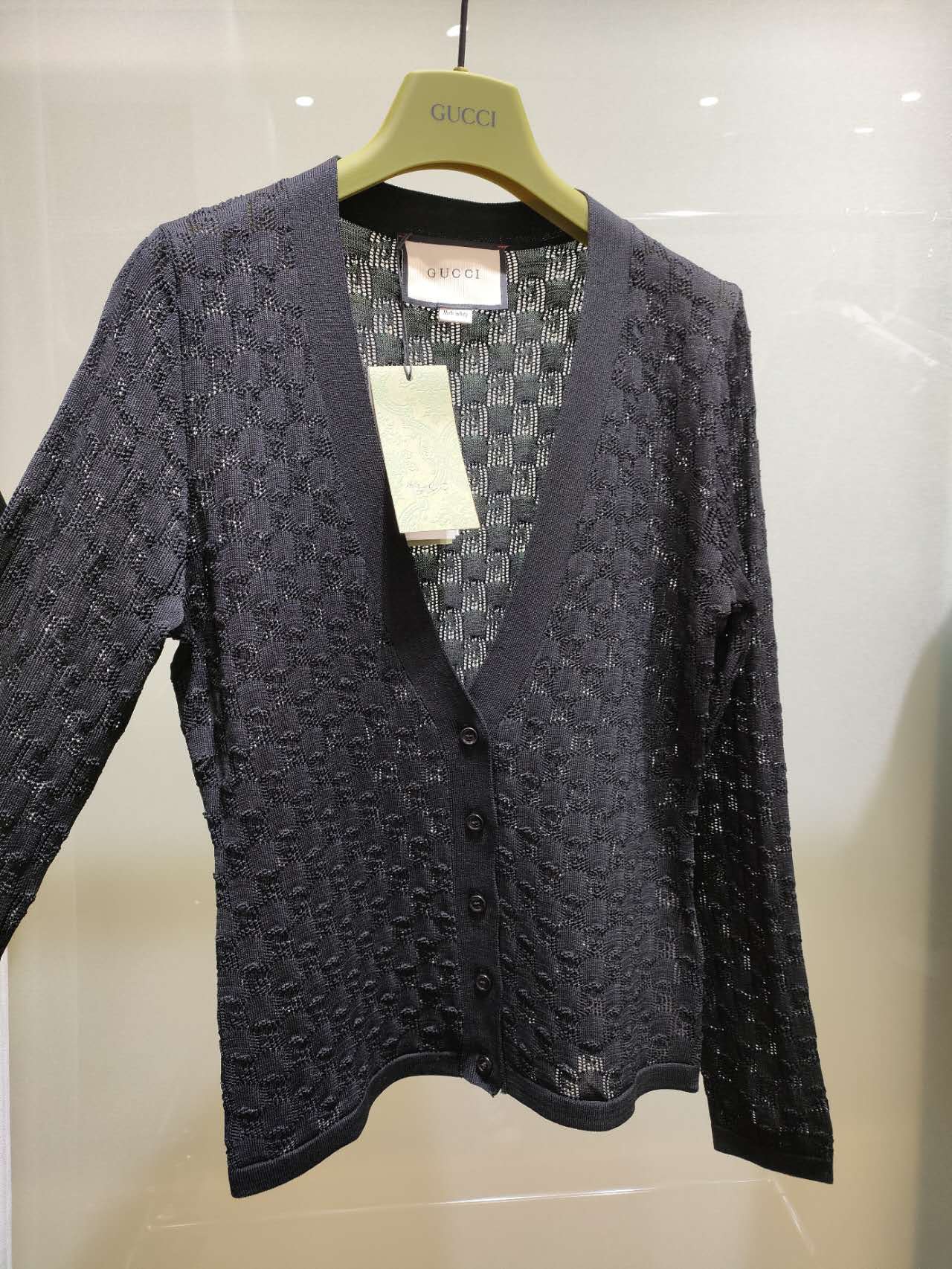 Openwork knit cardigan - Women