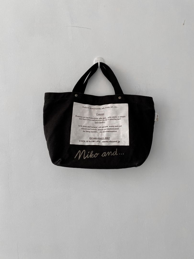 Authentic Niko and... Organic Cotton Handbag (Category: Tote Bags) located in Iloilo. Submitted by sasukejd (Listing ID 1228523722, Image 1). Description: Dimensions: 10x14 Issue: Needs zipper replacement (extra zipper and puller already provided with the product) .