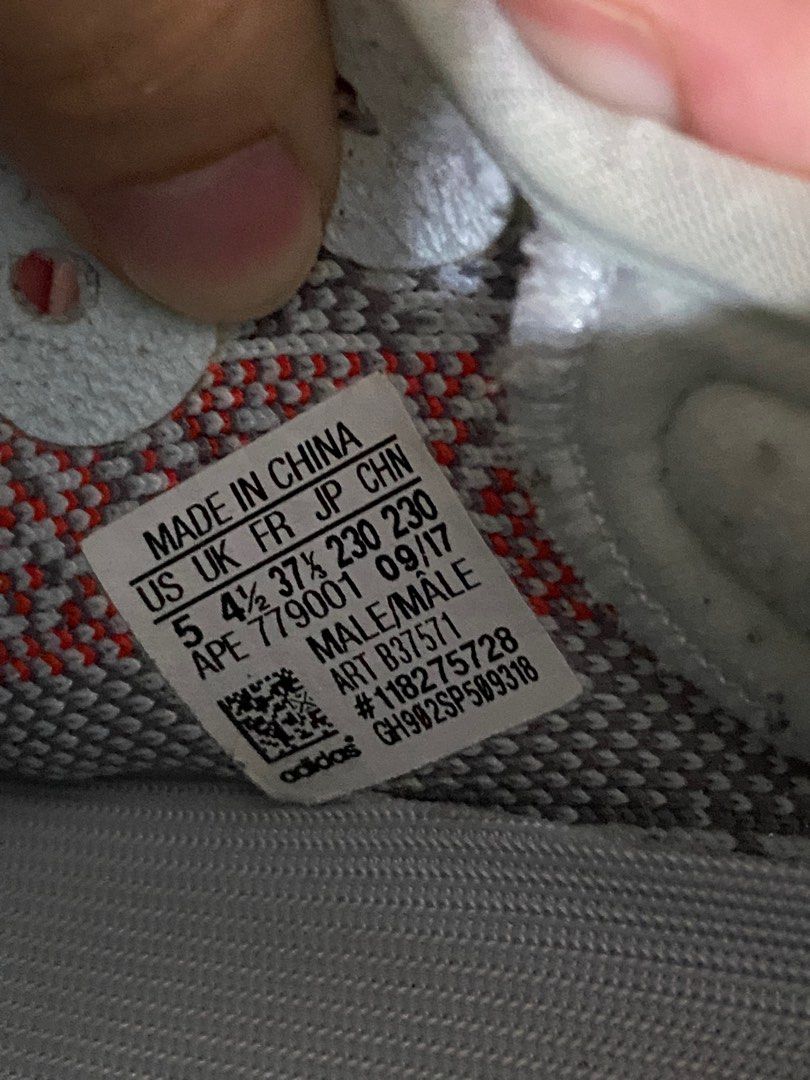 Yeezy blue tint size tag on sale