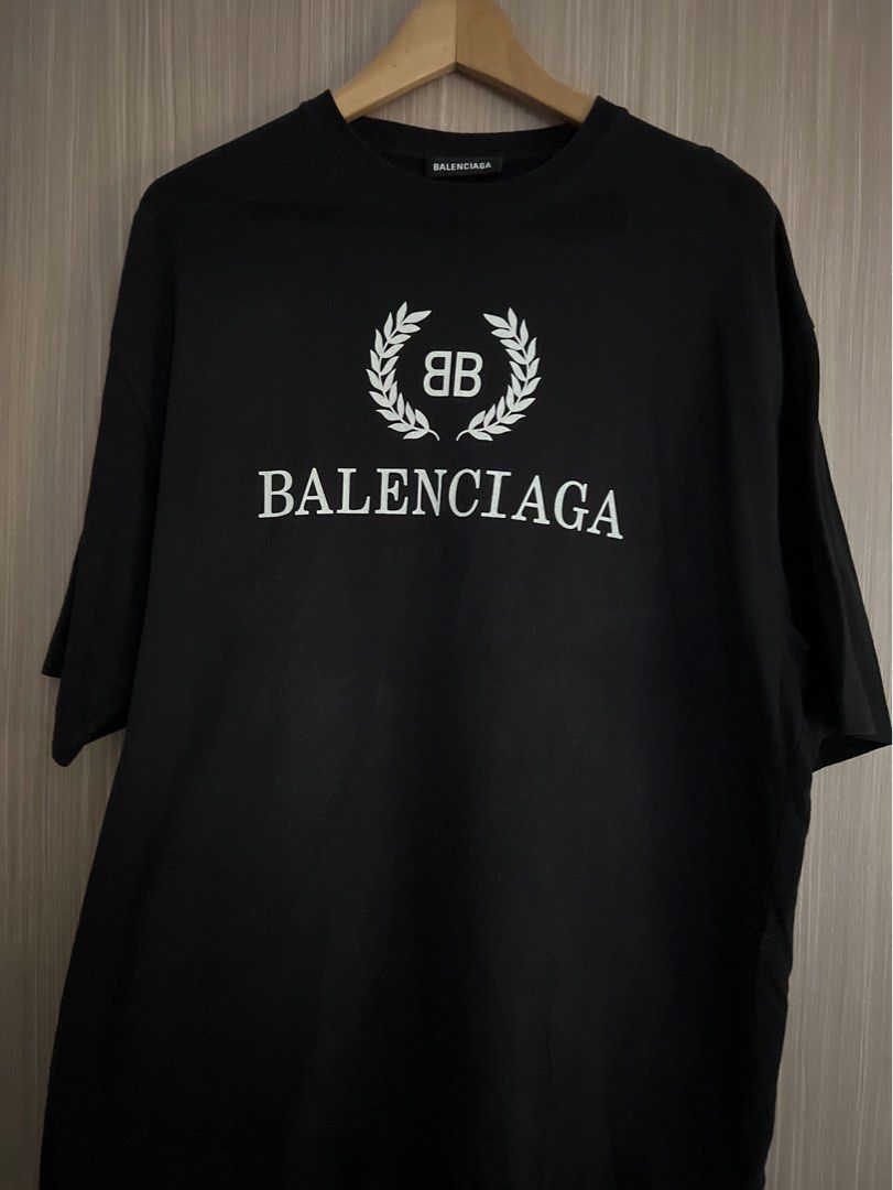 Balenciaga Crest Tee Size L Men s Fashion Tops Sets Tshirts