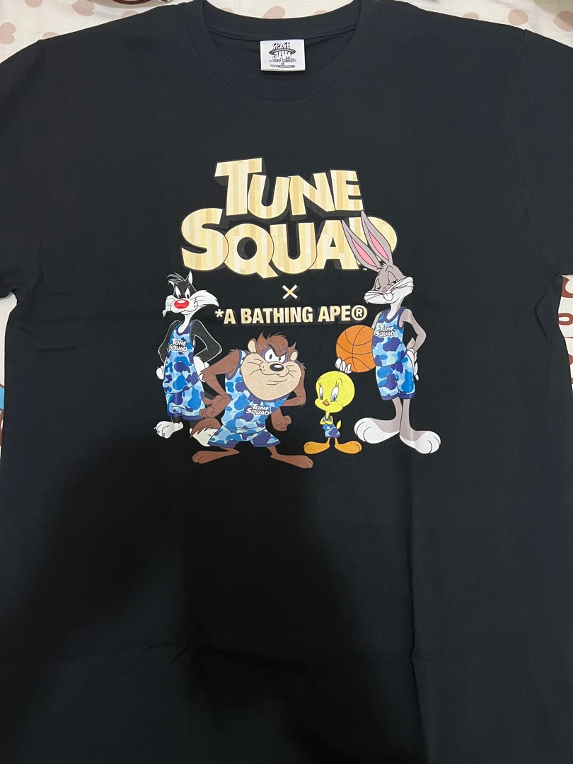 Bape×Tweety 特別版tee【M】, 男裝, 上身及套裝, T-shirt、恤衫、有領 