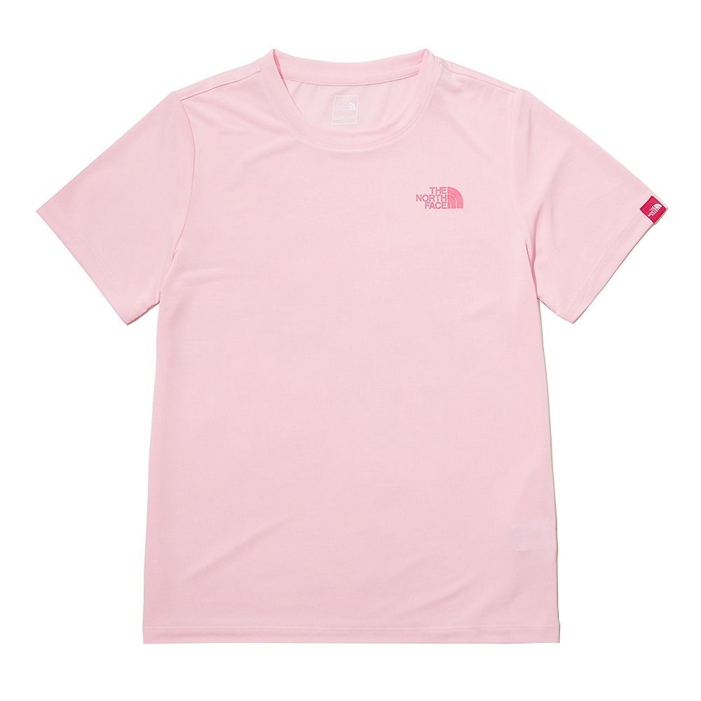 TNF kid The north face girl girl s T shirt basic functional T shirt LIGHT PINK NT7UL03T Kids Edgewater Short Sleeve Round Tee K S EDGEWATER S SR TEE