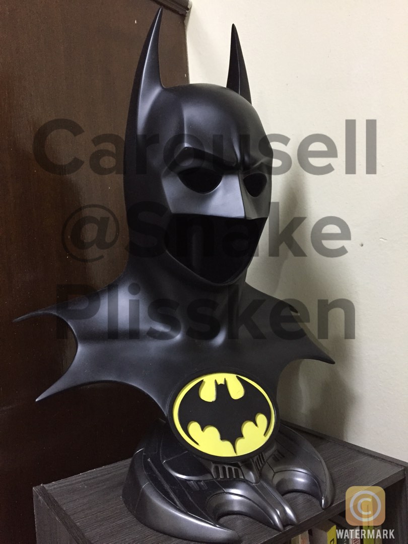Batman 1989 Life Size 1:1 Cowl By HCG, Hobbies & Toys, Toys & Games on  Carousell