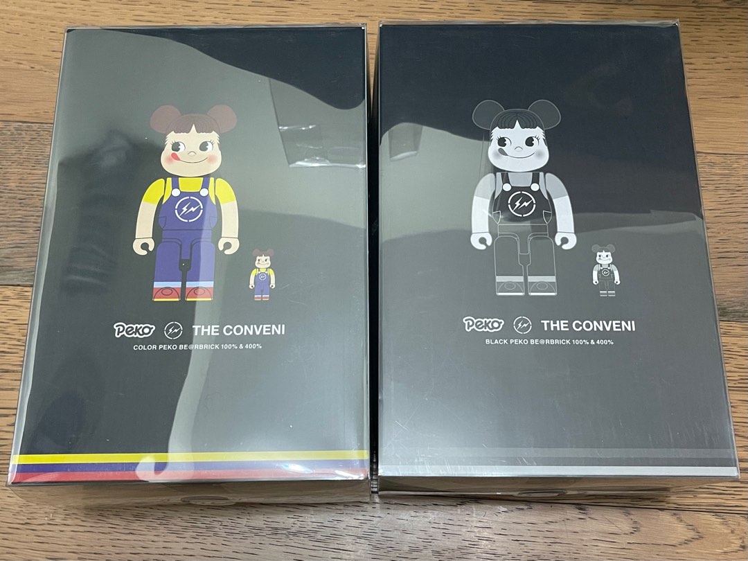 Bearbrick MILKY THE CONVENI PEKO 100% & 400% Set be