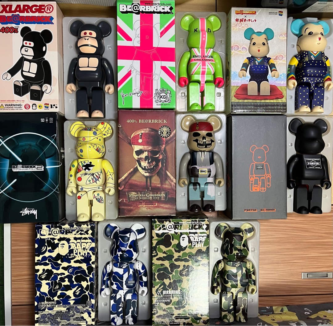 Bearbrick 400% 1.2006年Xlarge猩猩$1980 2.2004年England's dreaming