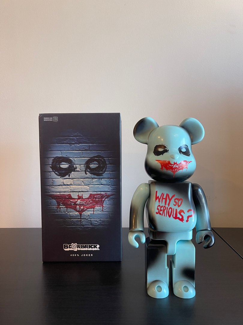 BEARBRICK Batman The Joker Why So Serious 400% on Carousell