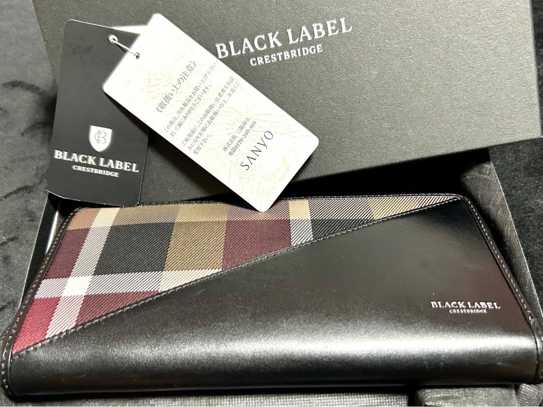 Black label crestbridge top wallet