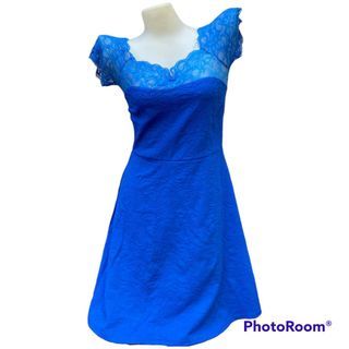 Blue-laced dress