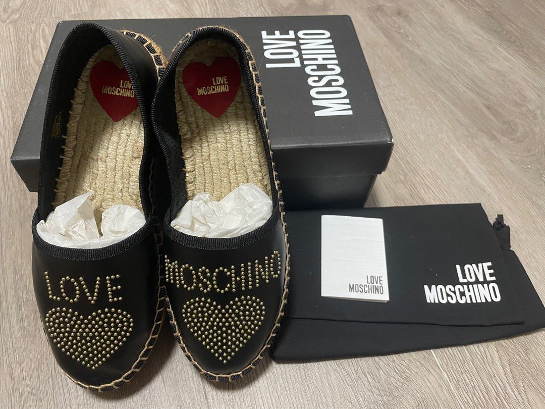 Moschino logo espadrilles sale